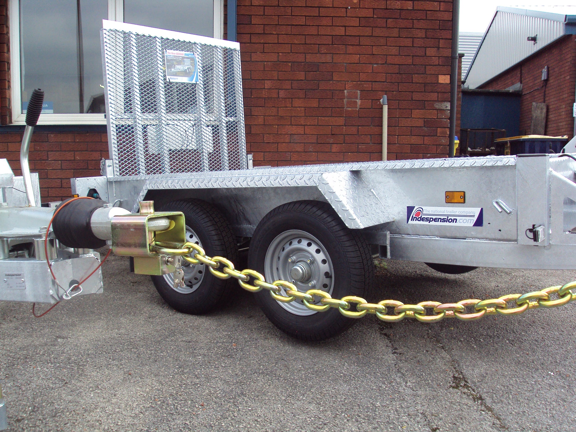 Towing Eye Box Lock, showed with our 13mm Security Chain